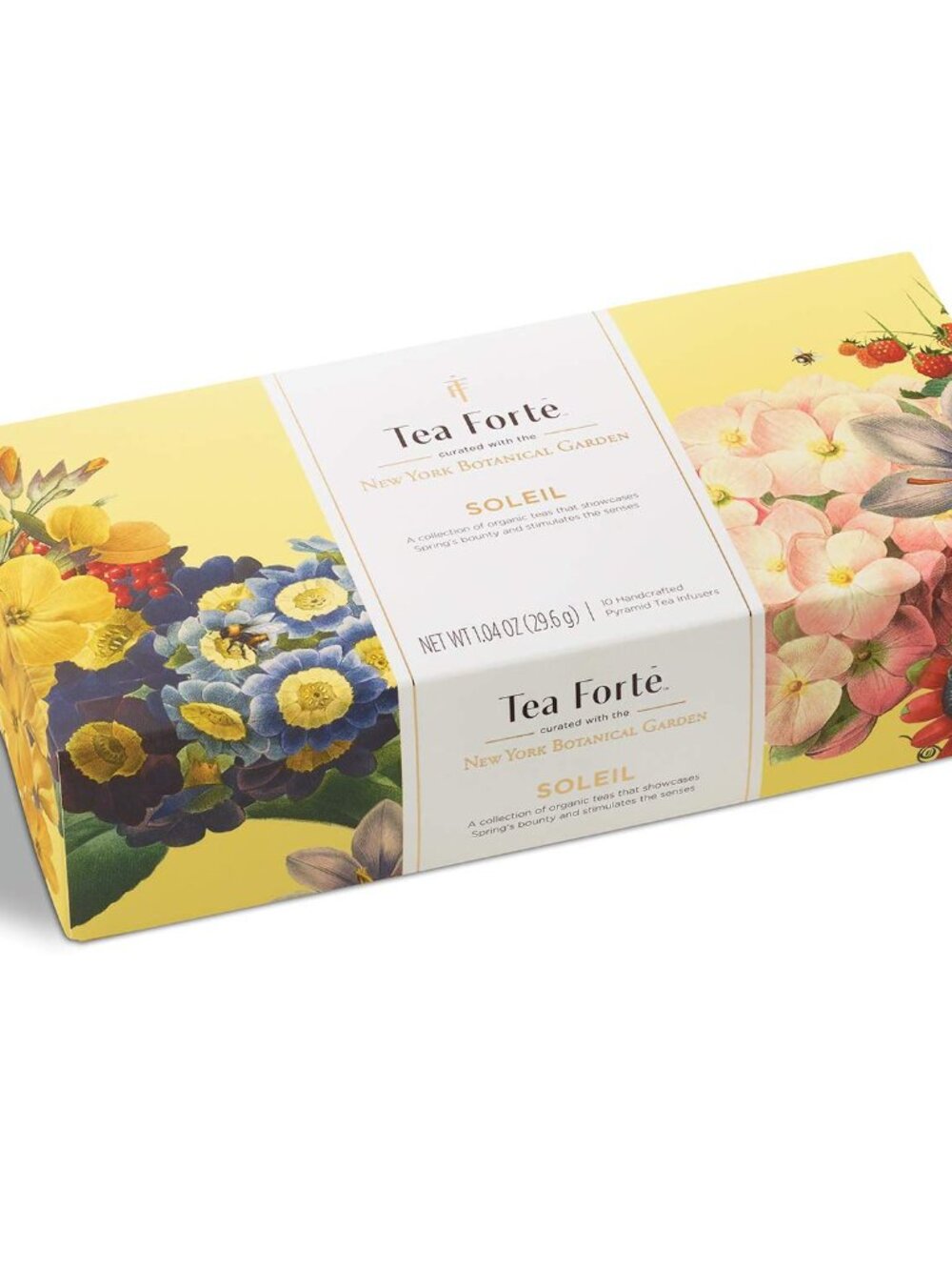 Tea Forte Soleil Petite Presentation Box Tea Gift Set Sampler, 10 Count